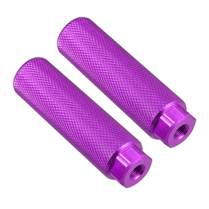 Repose-pieds en aluminium de bonne qualité, 2 paires de repose-pieds en alliage d'aluminium pour BMX, VTT, compatibles avec les vélos à axe arrière de 3/8 pouce - Product Image 5