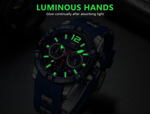 <span class=keywords><strong>Mini</strong></span> <span class=keywords><strong>Focus</strong></span> MF0349G <span class=keywords><strong>MF</strong></span> 0349 Relojes de Cuarzo de Moda para Hombre, Estilo Cronógrafo, Resistentes al Agua, con Manecillas Luminosas, Montre, Relojes Homme - Product Image 5