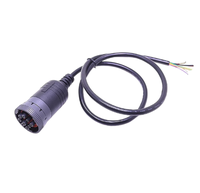 Câble de diagnostic J1939 personnalisé en direct d'usine, 9 broches/6 broches vers 16 broches, câble OBD pour camion lourd
