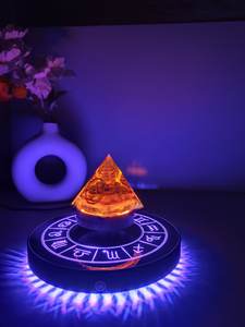 แท่นโชว์สัญลักษณ์รูปดาวพร้อมไฟหลากสีแบบลอยแม่เหล็ก HCNT หมุนได้ 360 องศา รองรับน้ำหนัก 300-350 กรัม - Product Image 5