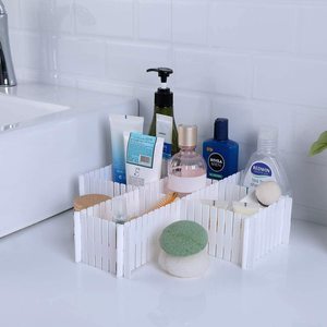 Tre có thể điều chỉnh Hot Bán có thể điều chỉnh DIY nhựa ngăn kéo ngăn kéo Divider Organizer ngăn kéo Divider - Product Image 4
