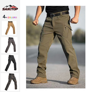 <span class=keywords><strong>Pantaloni</strong></span> Cargo da <span class=keywords><strong>Uomo</strong></span> Stile Europeo-Americano con <span class=keywords><strong>Tasche</strong></span> <span class=keywords><strong>Laterali</strong></span> e Cerniera, Resistenti Multi-<span class=keywords><strong>Tasche</strong></span>, per Allenamento, Escursionismo e Lavoro - Product Image 1
