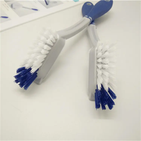 Brosse de nettoyage de sol de salle de bain à long manche en plastique, brosse pour joints et interstices, outil de nettoyage pour carrelage et salle de bain