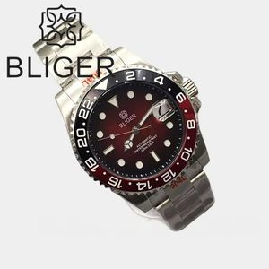 Orologio Bliger Nuovo Design 40mm Subacqueo NH35 Automatico Meccanico con Ghiera in Ceramica Luminosa, Vetro Zaffiro, Impermeabile, Personalizzabile - Product Image 3