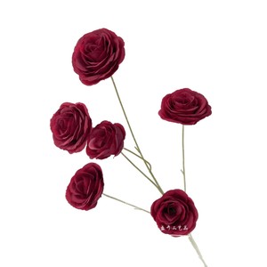 Rosas Artificiales de Tallo Único, Flores de Seda de Alta Simulación, Decoraciones para Bodas - Product Image 5