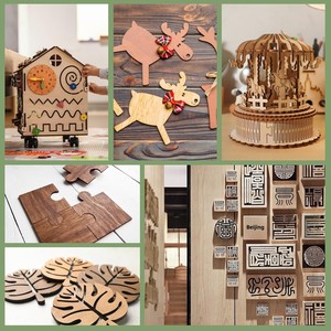 Paquete de 8 Láminas Cuadradas de <span class=keywords><strong>Madera</strong></span> Contrachapada de Nogal de Alta Resistencia, 12x12x1/8 Pulgadas (3mm), para Corte y Grabado Láser, Manualidades en <span class=keywords><strong>Madera</strong></span> sin Acabado, Pirograbado - Product Image 5