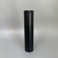 10ml 15ml 20ml 25ml 30ml 35ml 40ml 50ml 60ml Flacon à pompe sans air de luxe en U noir mat givré personnalisé pour lotion
