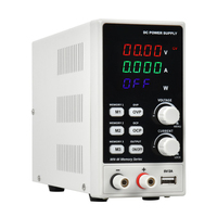 Alimentation électrique CC réglable 30V 6A avec affichage à 4 chiffres, alimentation de laboratoire variable avec mémoire préréglée et protection OVP/OCP