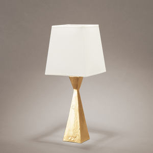 Table Lamp Gold Base White Fabric Shade LED E27 Switch Control For Living Room Bedroom Desk Lighting - Product Image 1