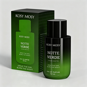 Kosy Mosy Luxury Lifestyle Market Notte Verde Underground <span class=keywords><strong>Jazz</strong></span> Club Muted Herbal Foliage Dense Cedar Mist 100ml Perfume para Hombre - Product Image 3