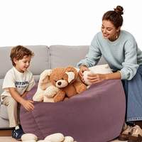 Moderner extra großer, faltbarer Sitzsack mit abnehmbarem Bezug, Sofa, Aufbewahrungsmöbel, Plüschtier, riesiger, individuell anpassbarer Lazy-Sessel