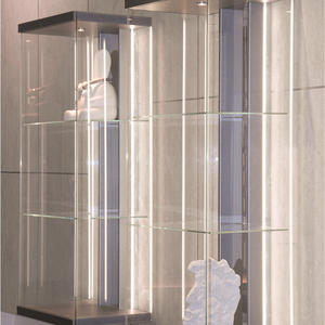 Tủ trưng bày rượu vang bằng kính pha lê ZYTH, gắn tường, kính cường lực, có đèn LED, hiện đại, dùng cho nhà bếp và phòng ăn - Product Image 2