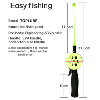 Toplore – canne à pêche Portable en mer, lac, sur glace et moulinet Kit combiné pour enfant et bébé à partir de Offre Spéciale