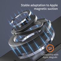 Nouveauté 2025 – Support de téléphone magnétique double face, étanche, multifonction, flexible et pliable à trois volets avec anneau de maintien