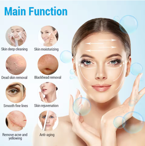 Máquina <span class=keywords><strong>Facial</strong></span> de Hidrodermoabrasión con Oxígeno 17 en 1 con Tecnología de Vacío para el Tratamiento del Acné y el Cuidado Hidratante de la Piel - Product Image 6