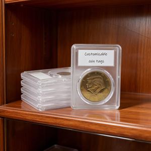 Soporte de acrílico ecológico y elegante para monedas, con junta de 3 garras, acabado mate, sellado ultrasónico, diseño apilable y portátil - Product Image 4