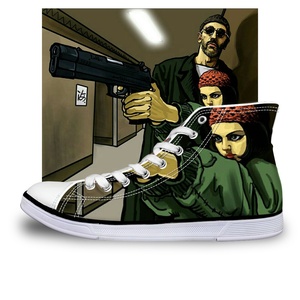 logotipo personalizado plano patrón deportes zapatillas de deporte para hombres y al aire libre de las mujeres al aire libre - Product Image 2