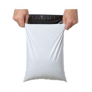 XC-BIO Custom Logo Eco-Friendly Biodegradable PLA Mail <b>Bag</b> Flexo Printing Square Bottom Patch Handle for Packing Transportation - Product Image 2