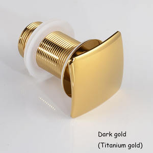 Carré laiton salle de bains lavabo Pop Up bouchon de vidange accessoires d'évier noir mat/Chrome déchets - Product Image 6