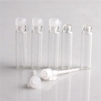 Botol tes parfum Mini, botol sampel parfum Mini kaca 1ml