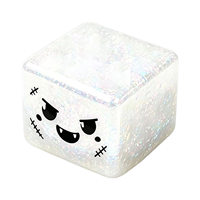Jouet anti-stress en forme de tofu, cube scintillant d'Halloween, fantôme, citrouille et œil, à rebond lent, unisexe, à partir de 8 ans