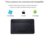 Mini-clavier bluetooth Portable sans fil, mince, pour tablette, Smartphone, iPad, téléphone Android