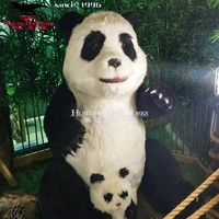 Modèle animal animatronique-Panda/tigre réaliste pour parc à thème, zoo, musée, décoration de centre commercial (personnalisable)