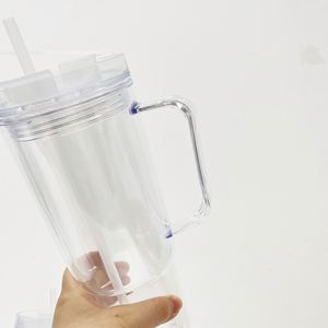20Pack Custom Logo Pre-Drilled 40Oz Plastic <b>Cup</b> <b>With</b> Silicone Plug for Snow Globe Glitter Diy Gift - Product Image 4
