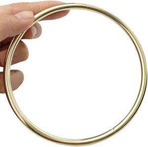 Dracra Pack <b>Purse</b> Handles Round Shaped Loop Ring Grip Replacement For Crocheted Macrame Bags Craft Handbag Handmade Project DIY - Product Image 5