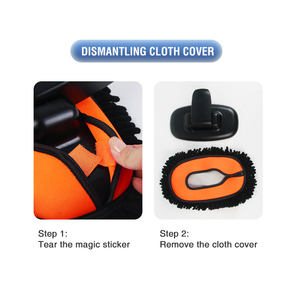 Brosse de voiture à long manche détachable Ultra avec <span class=keywords><strong>pelle</strong></span> à glace et <span class=keywords><strong>pelle</strong></span> de nettoyage de vitres Éponge en <span class=keywords><strong>chenille</strong></span> douce pour un nettoyage de véhicule sans effort - Product Image 4