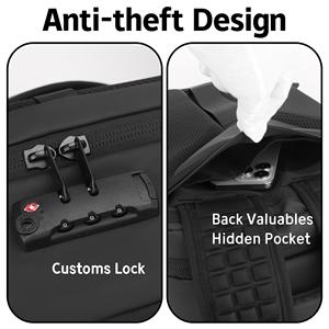 Hot Selling Expandable Business Travel Vacuum Compression Backpack Zipper Custom Logo Waterproof Oxford Laptop - Product Image 5