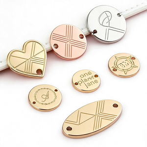 ป้ายโลโก้โลหะผสมสังกะสีแบบนูนลาย ออกแบบเองได้ ราคาโรงงาน เป็นมิตรกับสิ่งแวดล้อม ทนทาน สำหรับรองเท้า เสื้อผ้า กระเป๋าสตางค์ - Product Image 1