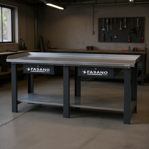 Fasano Tools <b>Workbench</b> 72 In <b>Steel</b> Top With Storage Shelf For Workshop Use - Product Image 3