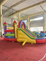 Nouveau design 2026 – Château gonflable coloré 3m*7m en PVC avec toboggan – Château de rebond populaire pour enfants en extérieur