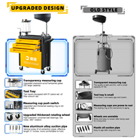 Machine à vidange d'huile pneumatique 50/70/100L avec chariot à outils pour l'entretien automobile – Vente en gros usine – Meilleure vente