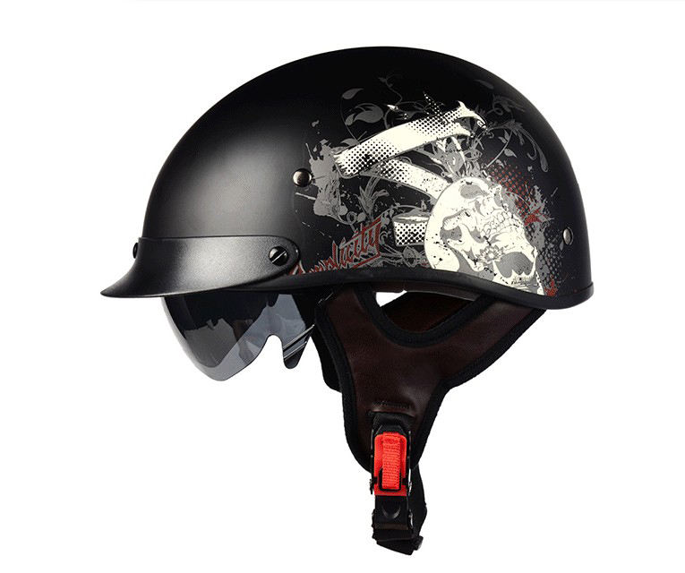 Casco Moto Mezza Calotta Retrò - Approvato DOT, Stile Tedesco - Foto 5