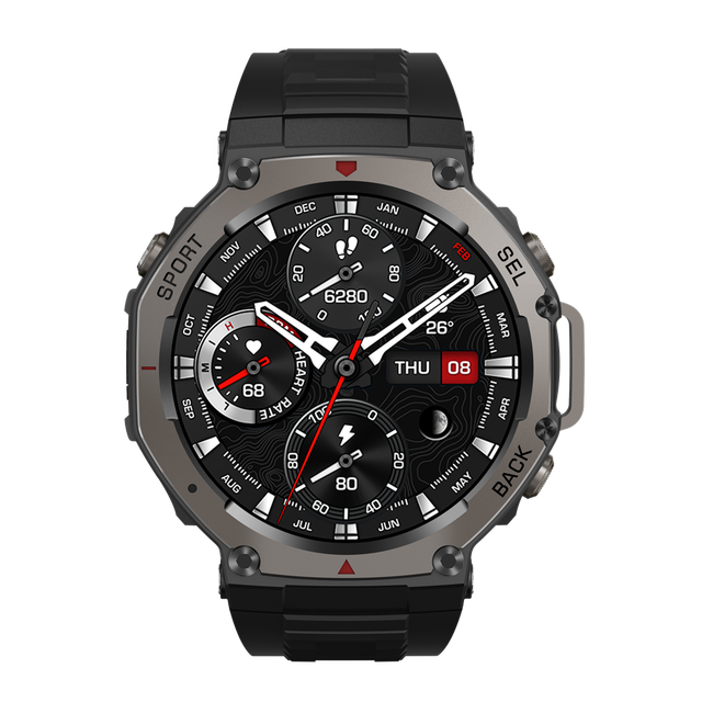 DM58 Smartwatch for Men GPS Location Tracking GPS AMOLED Screen Rugged Waterproof Outdoor Sport Fitness Silicone Remote Control