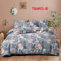 Tissu textile domestique en microfibre 100 % polyester sergé uni teint, le plus vendu, impression personnalisée, literie antistatique