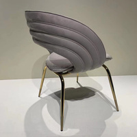 Chaises d'événements en métal de style nordique, chaise de salle à manger moderne, table et chaises de café pour restaurant, chaise de salle à manger de luxe en acier inoxydable