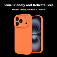 Coque de téléphone en silicone liquide ODM/OEM, respectueuse de la peau, pour iPhone 16 17 Pro / Air / Pro Max, protection améliorée contre les chutes, vente en gros