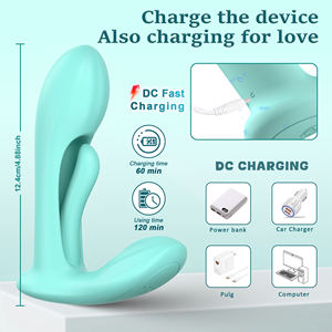 Vibrador Estimulador de Clítoris, Punto G y Próstata, Inalámbrico, Resistente al Agua, Recargable, Silencioso, de Silicona, Masajeador para Parejas - Product Image 2