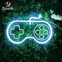 DIVATLA משלוח מהיר משחק Pad RGB משחקים רצועת אקריליק אור פתוח קישוט בר מסיבת 5W LED מותאם אישית שלט ניאון