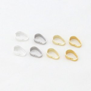 Cierre de joyería tipo semilla de melón 6x3mm 7x3.2mm 8x3.8mm 9x4mm chapado en cobre para la fabricación de collares y colgantes B89 - Product Image 3