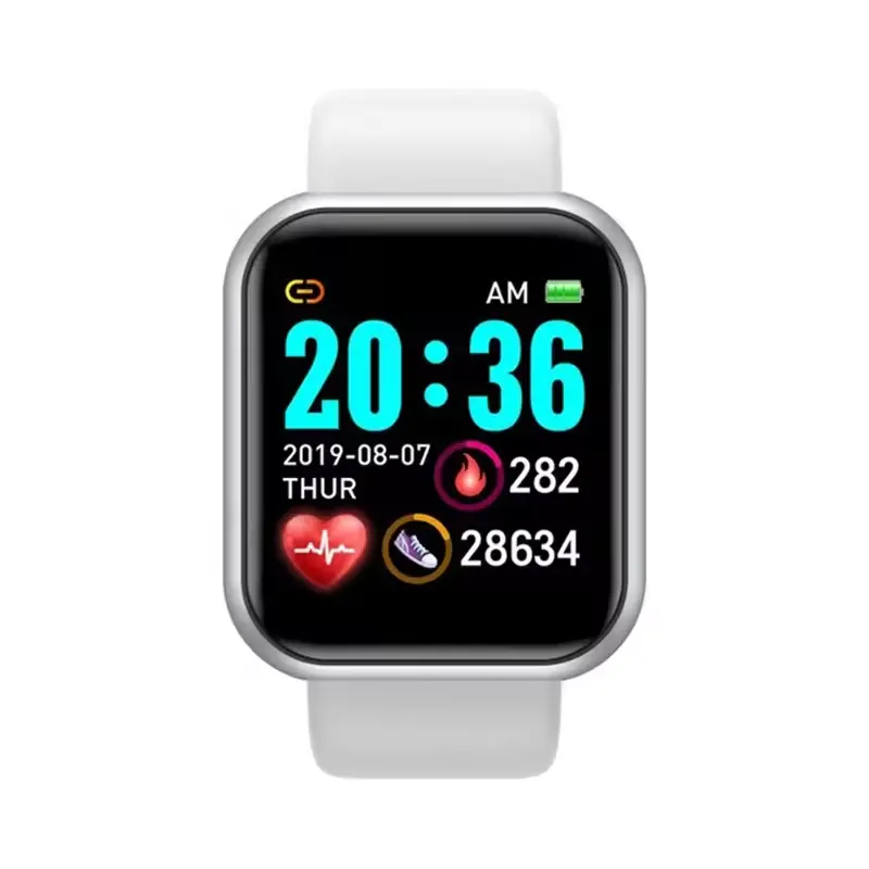 Y68 smartwatch D20 Männer Frauen Blutdruck Fitness-Tracker Armband Smart Clock wasserdicht D20s Y68 Smartwatch