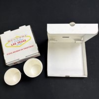 Boîtes à pizza en carton ondulé kraft de qualité alimentaire SP5254, résistantes à la graisse, plusieurs tailles, logo personnalisé, écologiques, pour les pizzerias à emporter