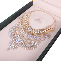 FADELI PACKING - Vente en gros de boîtes à bijoux 3 en 1, grande boîte à colliers en cuir PU vert foncé, boîte de rangement pour bijoux