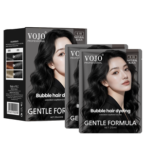 VOJO Teinture capillaire à bulles tendance en gros 25ml*10 sachets, à base de plantes, sans ammoniaque, couleur longue durée, produit phare en Asie du Sud-Est - Product Image 3