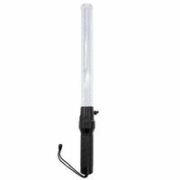 Bâton de signalisation LED clignotant de 54 cm, rechargeable, pour le contrôle du trafic