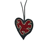 Coeur perlé fait à la main bricolage pendentif transfrontalier en gros feutre de Style à coudre pour sac panier de légumes petits accessoires fil