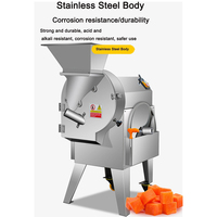 Machine industrielle à découper les fruits, les tomates, les carottes, les oignons, les pommes de terre, machine à découper les légumes pour la transformation alimentaire